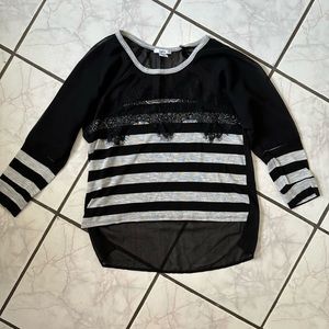 Bar III striped top